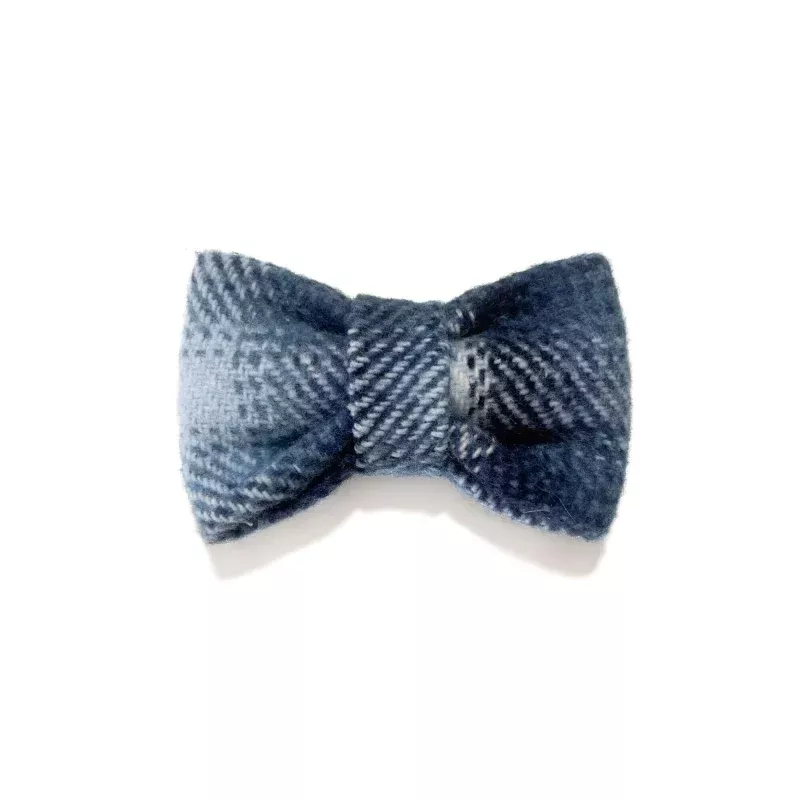 Cool Wave Plaid Bow Tie