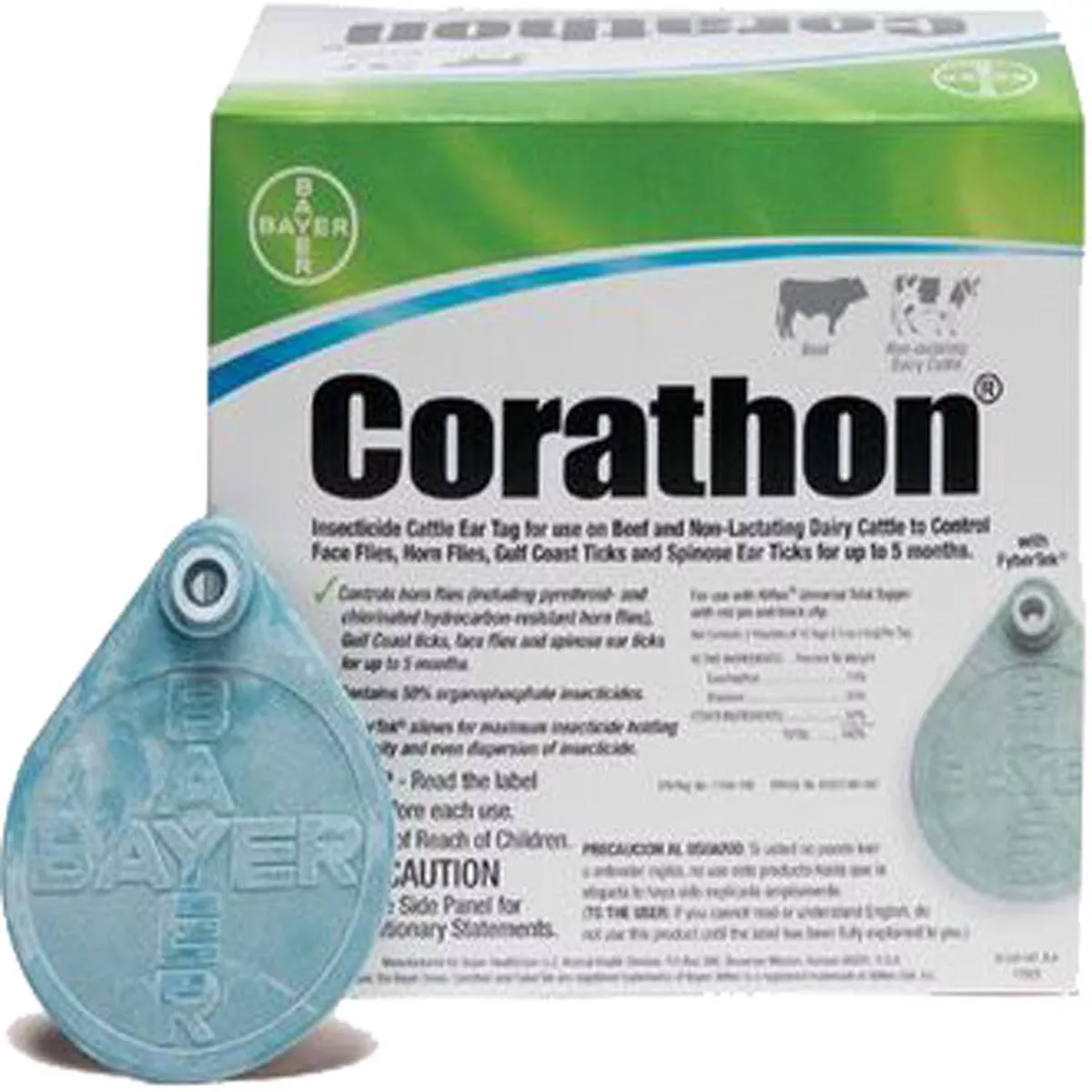 Corathon Insecticide Cattle Ear Tag – SLATE | 20 PK