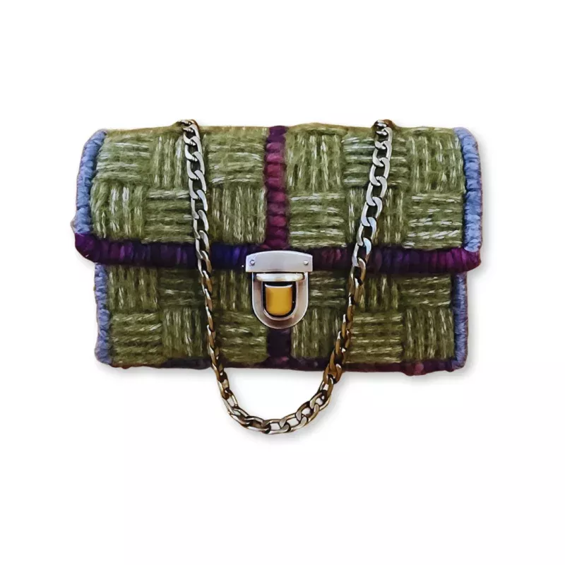The Cottagecore Checkerboard Mini Clutch