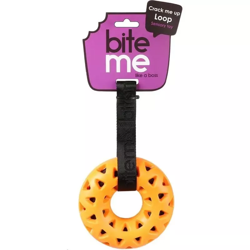 Crack me up – loop 27x14x4,5cm orange/black