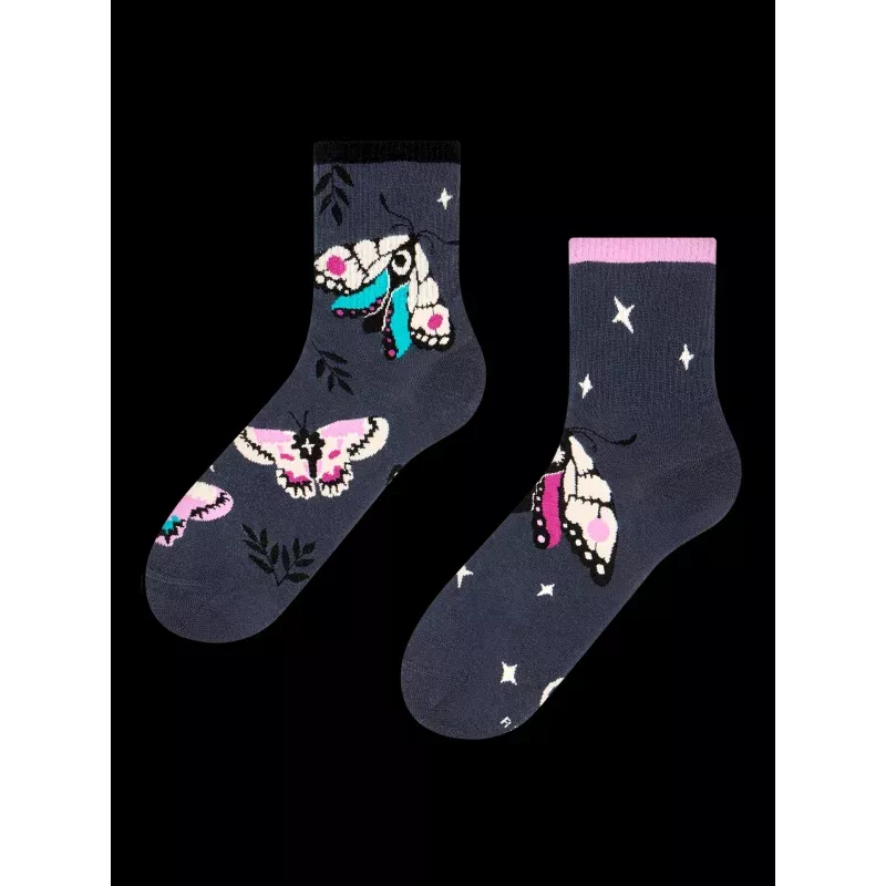 Crew Socks Night Butterflies