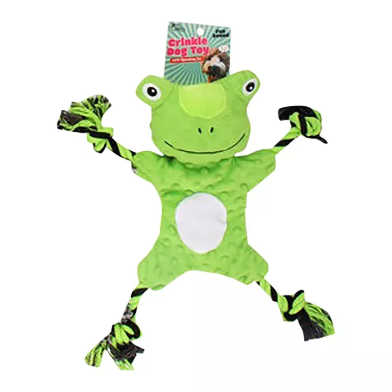 Crinkle Pet Dog Toy with Squeaker, Assorted, 15" Assorted