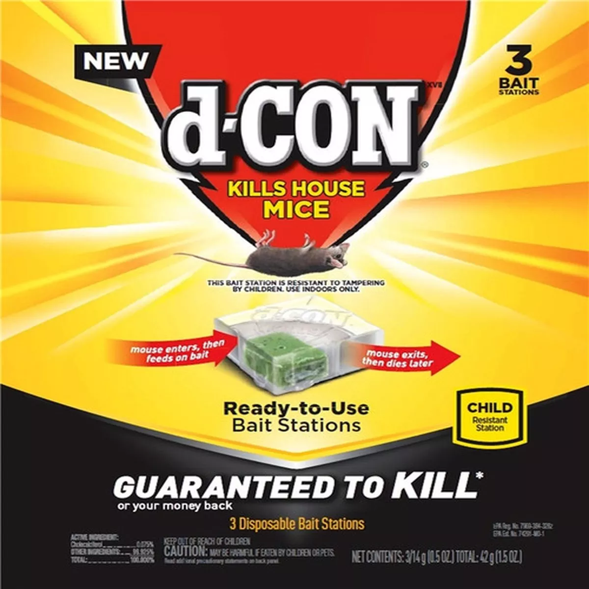 D-Con Disposable Mice Bait Station