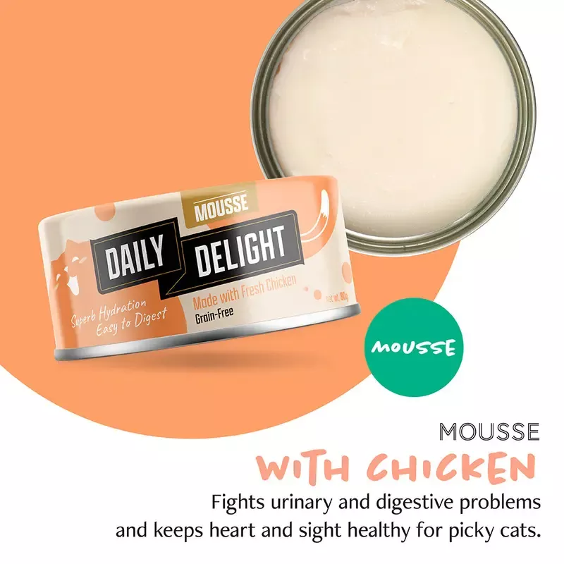 Daily Delight Cat Mousse – Chicken 80g