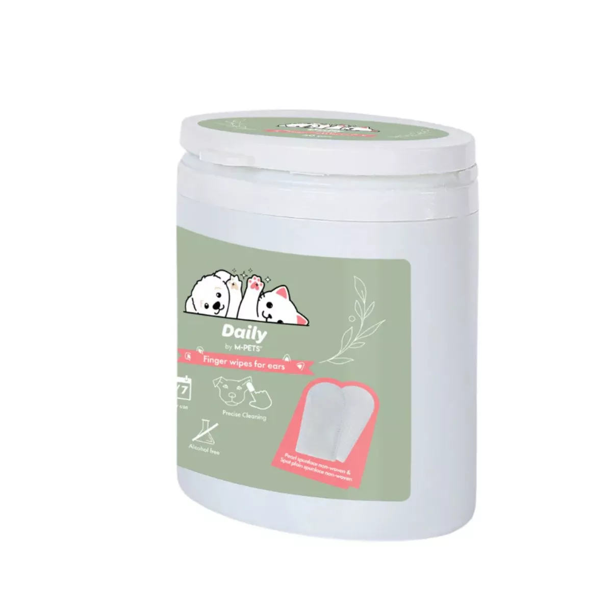 DAILY Double-sided Finger wipes for ears 50 pcs