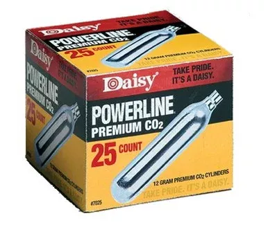 Daisy Powerline Premium 25pk CO2 Cylinders