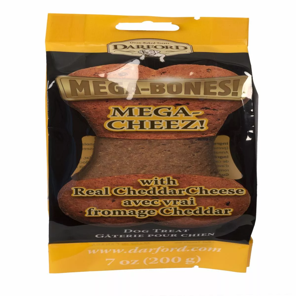 Darford Mega Cheez Bone Dog Treat, 7-oz