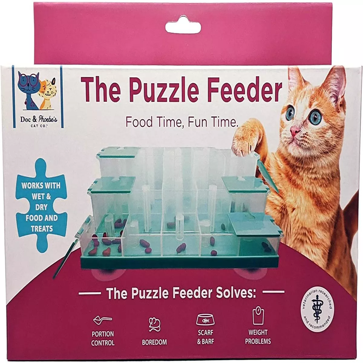 Doc & Phoebe Puzzle Feeder for Cats