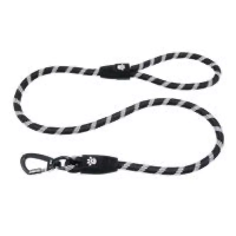 DOCO 5ft Reflective Rope Leash w/ Click & Lock Snap (1/2" Width) Blue