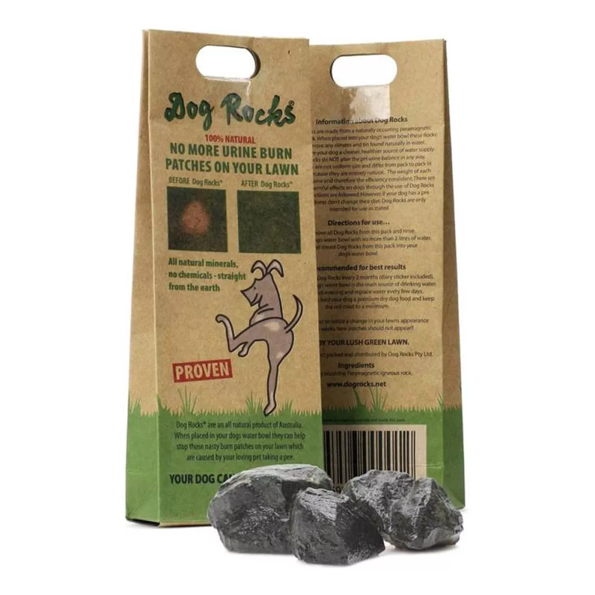 Dog Rocks Lawn Burn Patch Preventative
