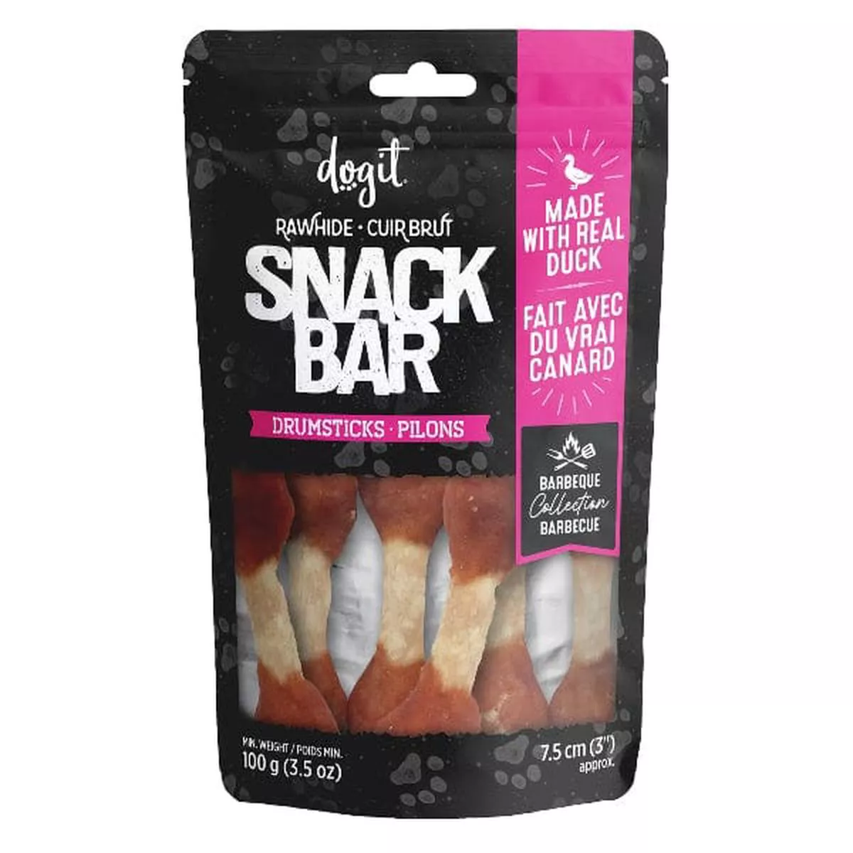Dogit Snack Bar Duck & Beefhide Drumsticks