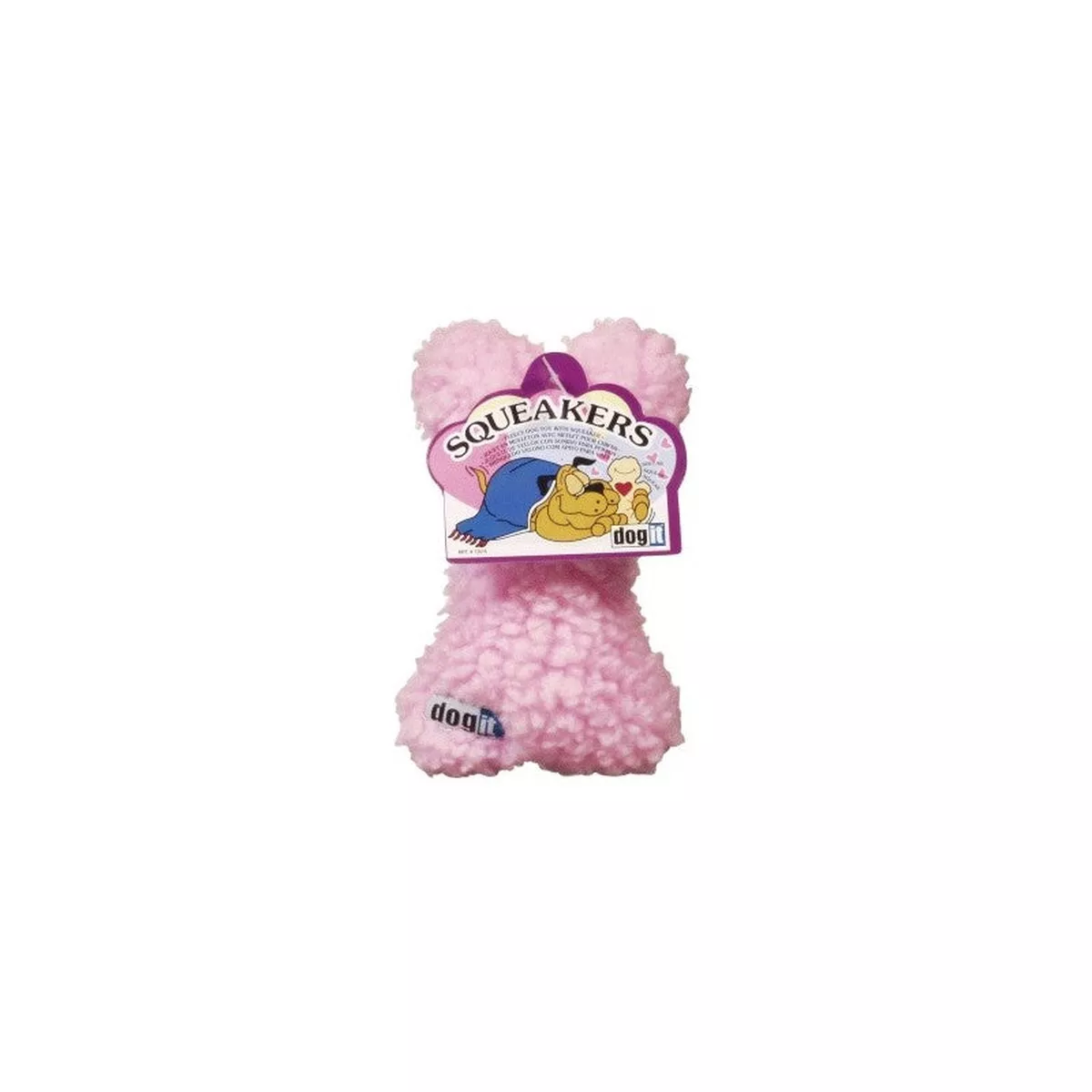 Dogit Squeakers Fleece Bone Dog Toy