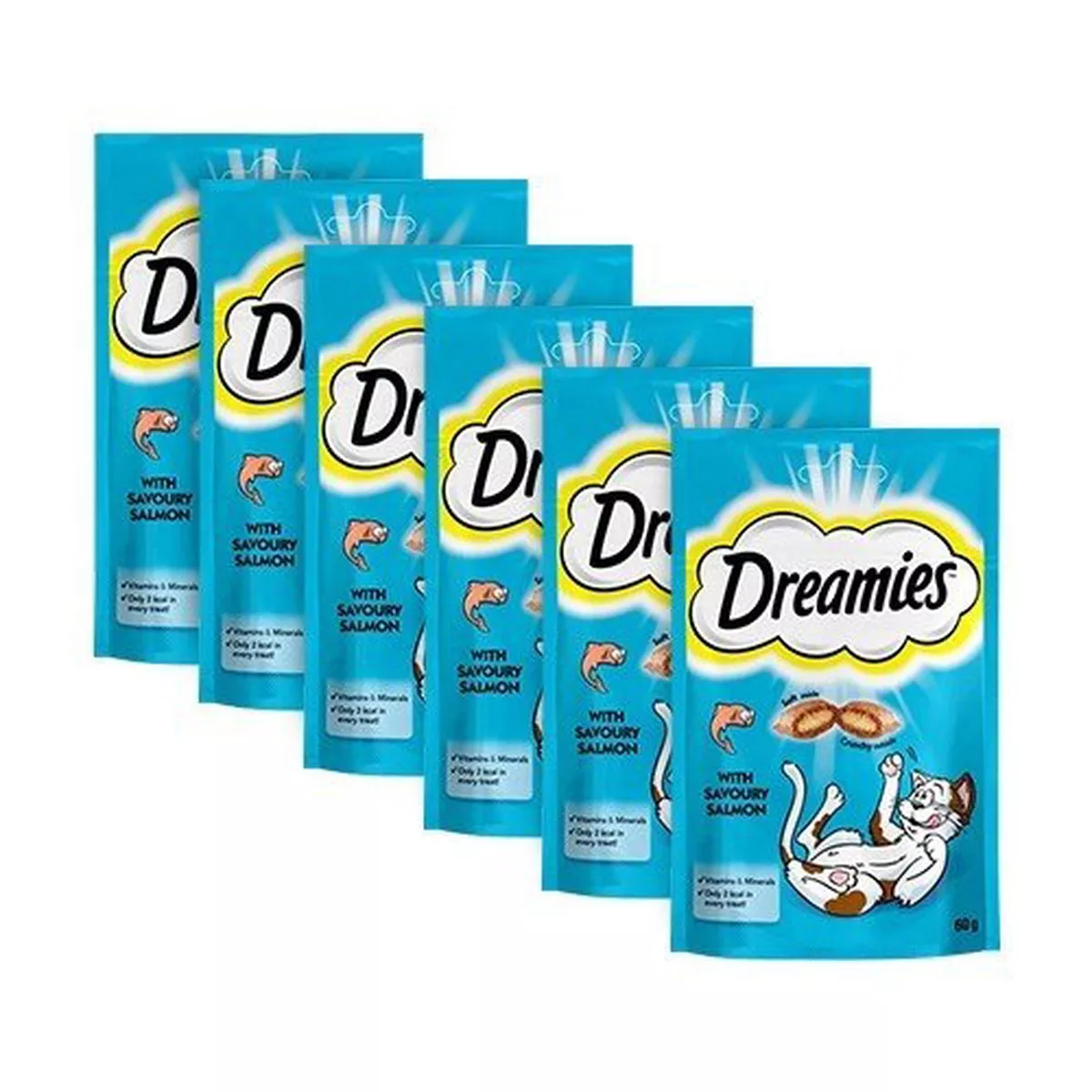 Dreamies - with Salmon (1 box, 6 pcs)