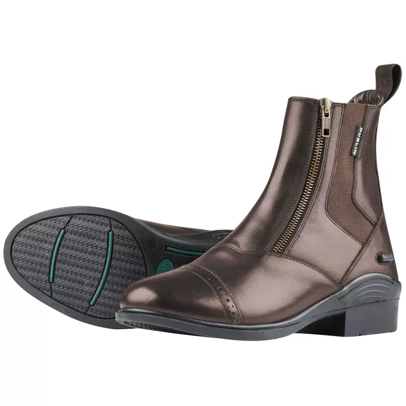 Dublin Evolution Double Zip Front Paddock Boots, Brown Brown