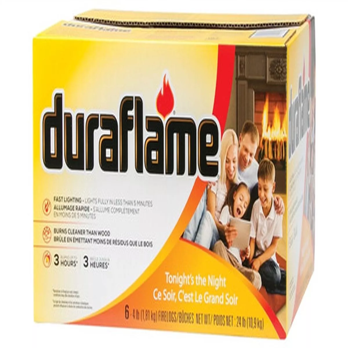 Duraflame Flame Log, 6-4 Lb Firelogs
