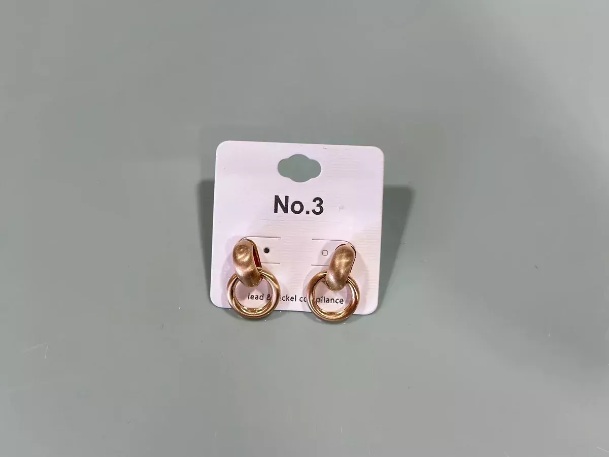 Earrings gold knock