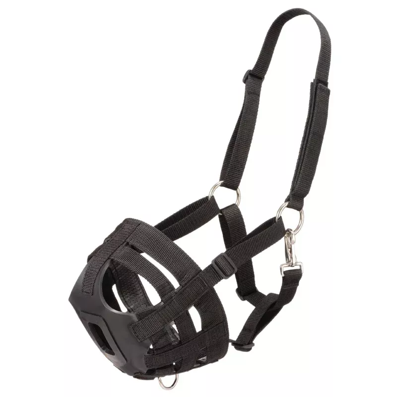 Easy Breathe Grazing Muzzle for Horses Black