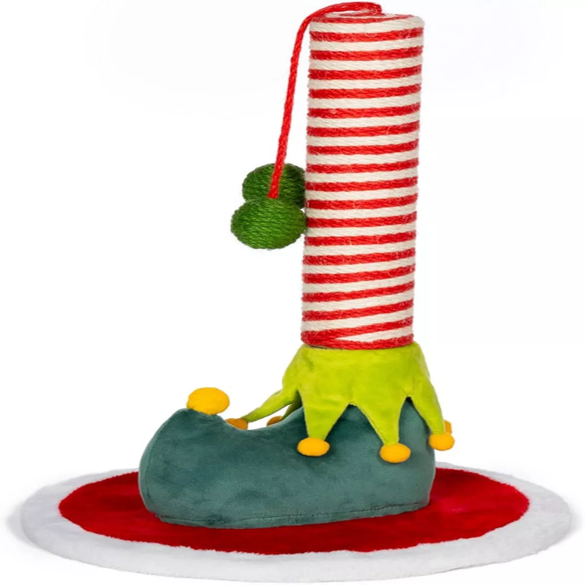 Elf Leg Festive Cat Scratcher Toy