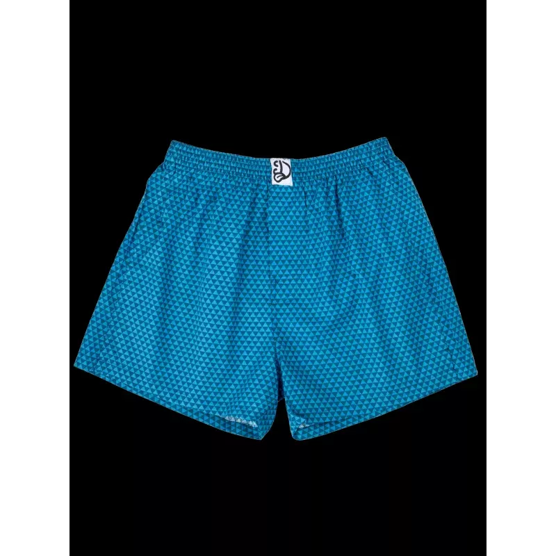 Emerald Blue Men's Pattern Boxer Shorts