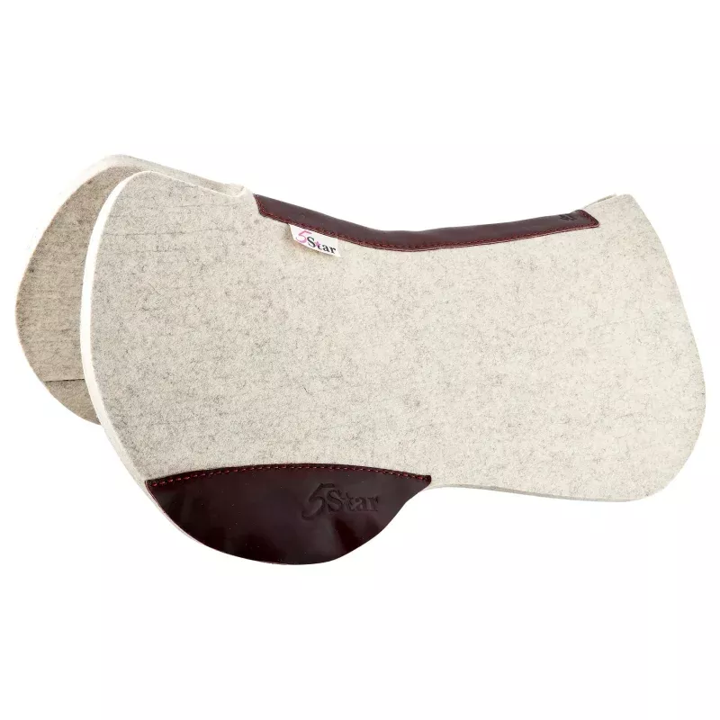 "The Extreme Barrel Racer" 5 Star Saddle Pad, 30.5 x 27" Natural