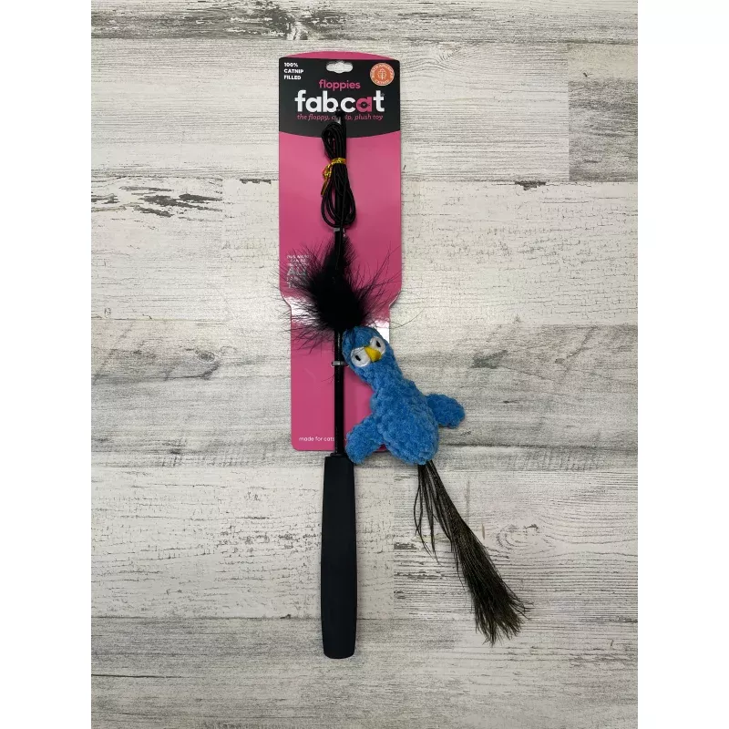 Fabcat Catnip-Filled Peacock Teaser Toy
