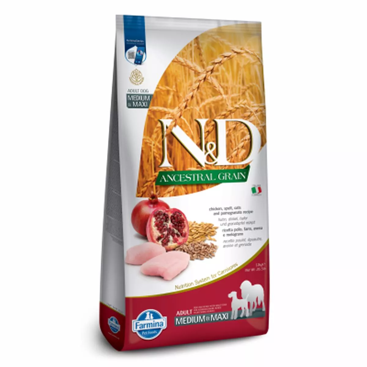 Farmina Ancient Grain Medium/Maxi – Chicken / Pomegranate | 26.4 LB
