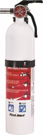 First Alert Rechargeable Fire Extinguisher – White