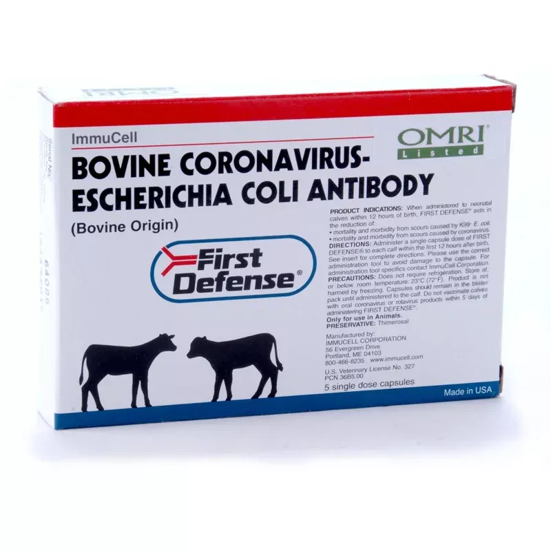 First Defense Capsules for Scours in Calves