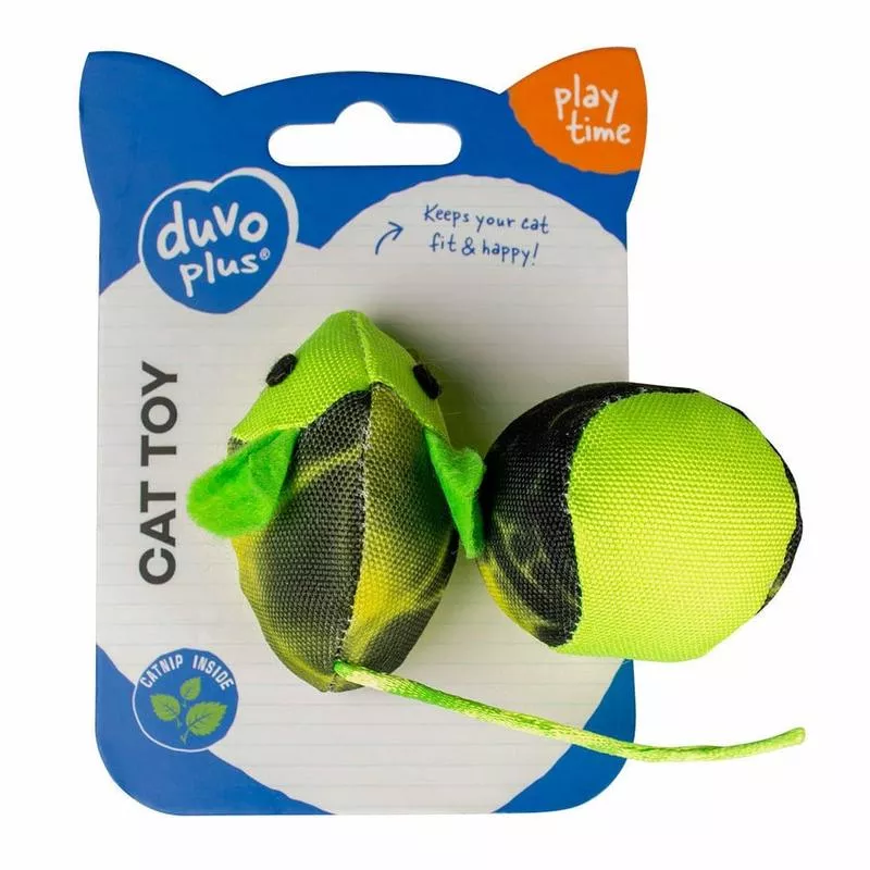 Flash mouse & ball 2pc – 16×3,8x4cm green