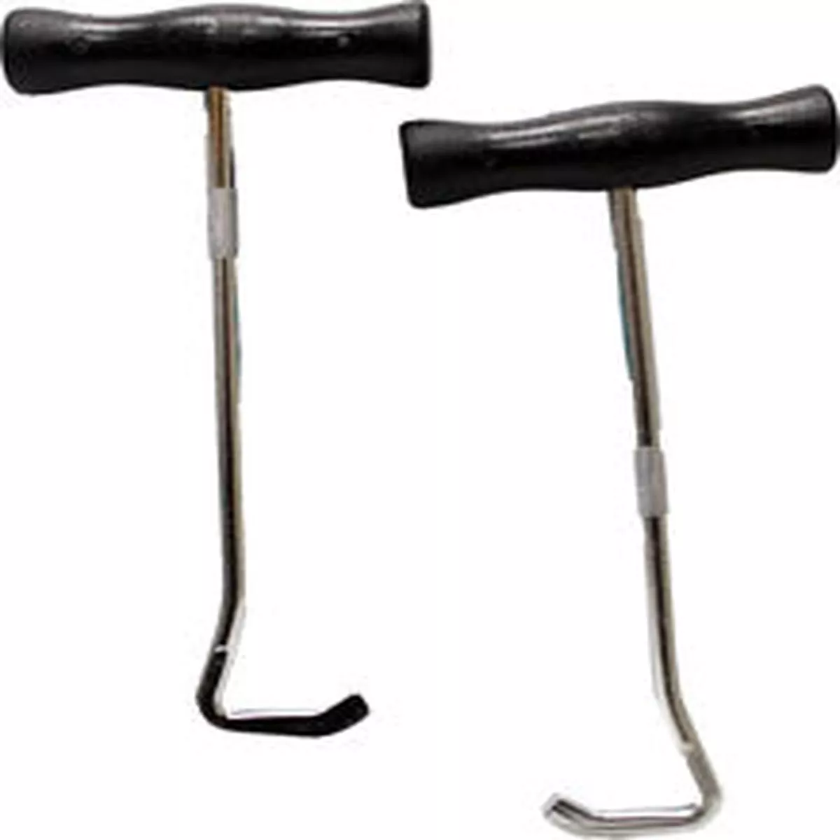 Flat End Boot Hook W/Plastic Handle – SILVER | 8.5 IN