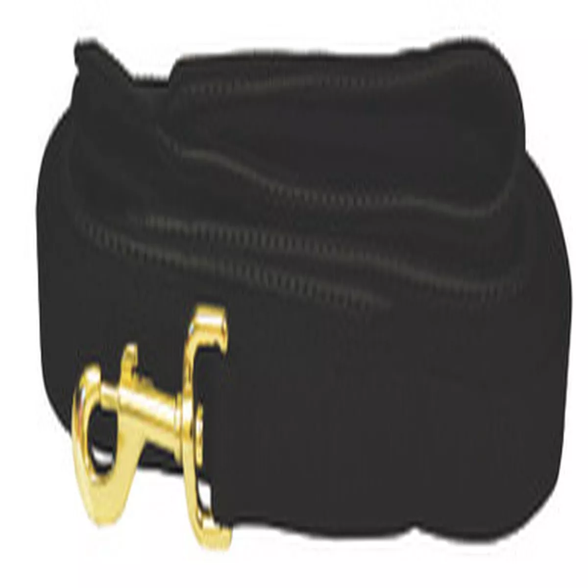 Flat Nylon Dog Recall Lead Black
