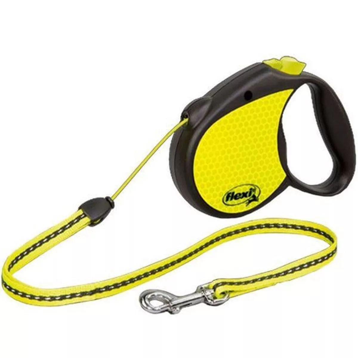Flexi Neon Yellow Reflect Retractable Leash