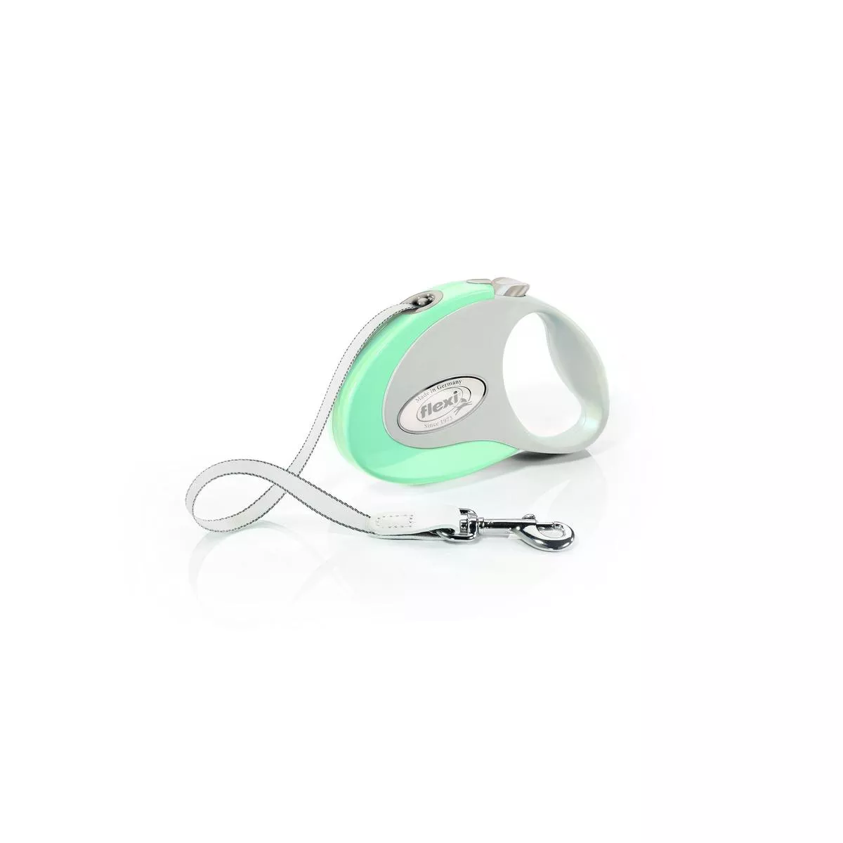 Flexi New Style Tape Dog Leash, Mint/Gray