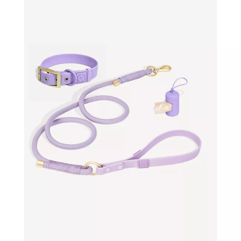 Flow Rope Leash and Collar Kit - Lilac Lilac