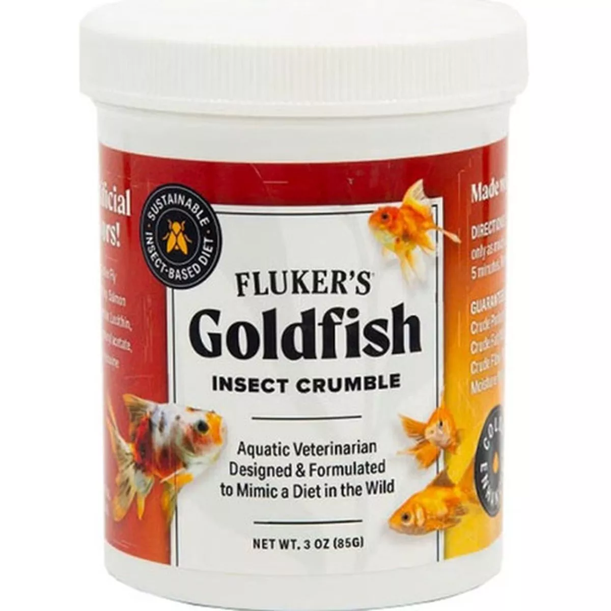 Fluker's Goldfish Crumble Insect Based Fish Food, 3oz.