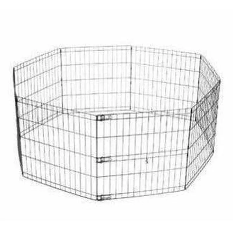 FOLDABLE PUPPY PEN – S BLACK