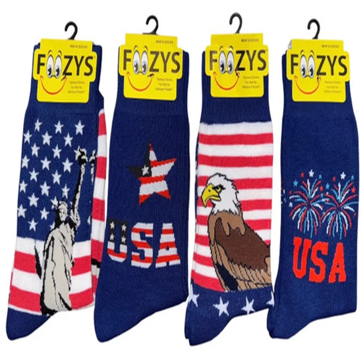 Foozy Patriotic Socks, Single Pair