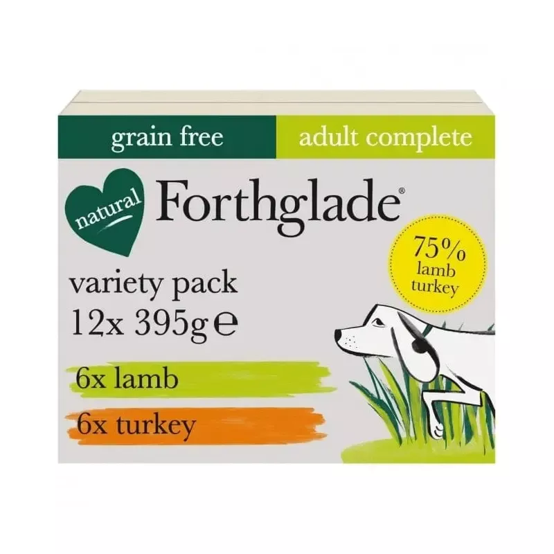 Forthglade Lamb & Turkey Grain Free Multipack 12X395g