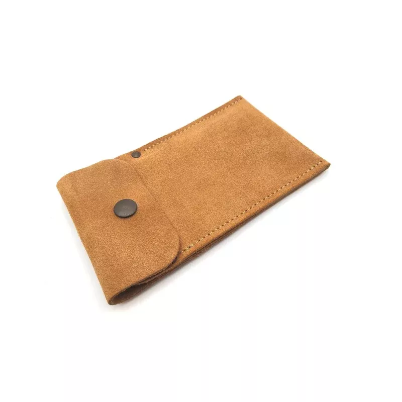 French Leather Cabinet Scraper Case Holder Wallet