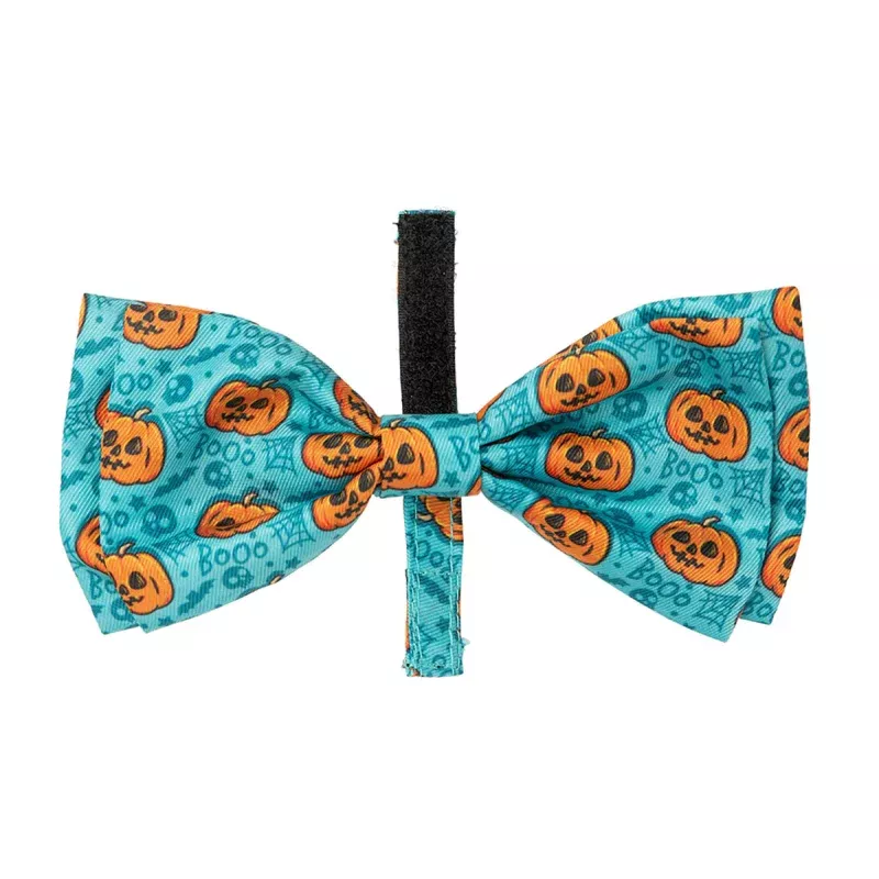 FuzzYard Bowtie - Jack-O-Lantern Teal