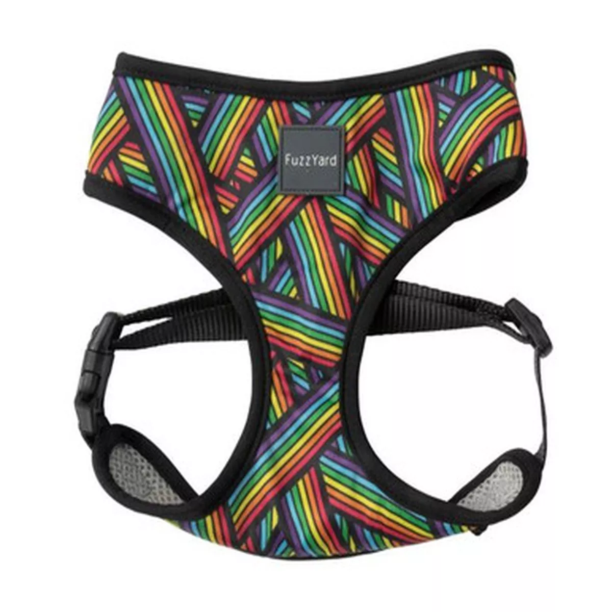 FuzzYard Dog Harness Rainbow Northcote