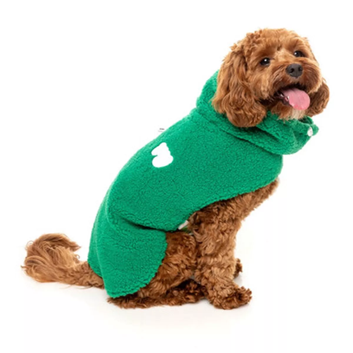FuzzYard Green Snuggle Snood Dog Coat