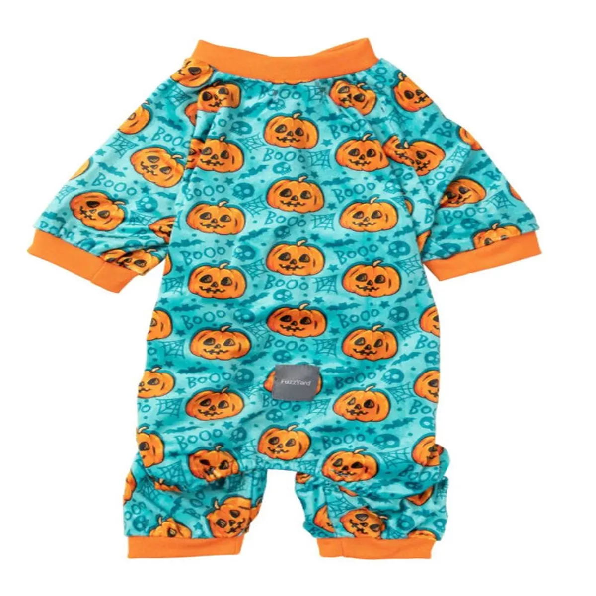 FuzzYard Jack Jack Jackie Lantern Teal Pajamas for Dogs