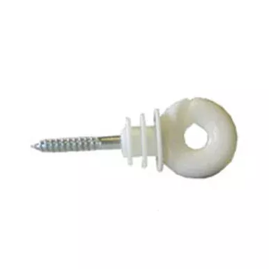 Gallagher Screwing Ring Insulator – White