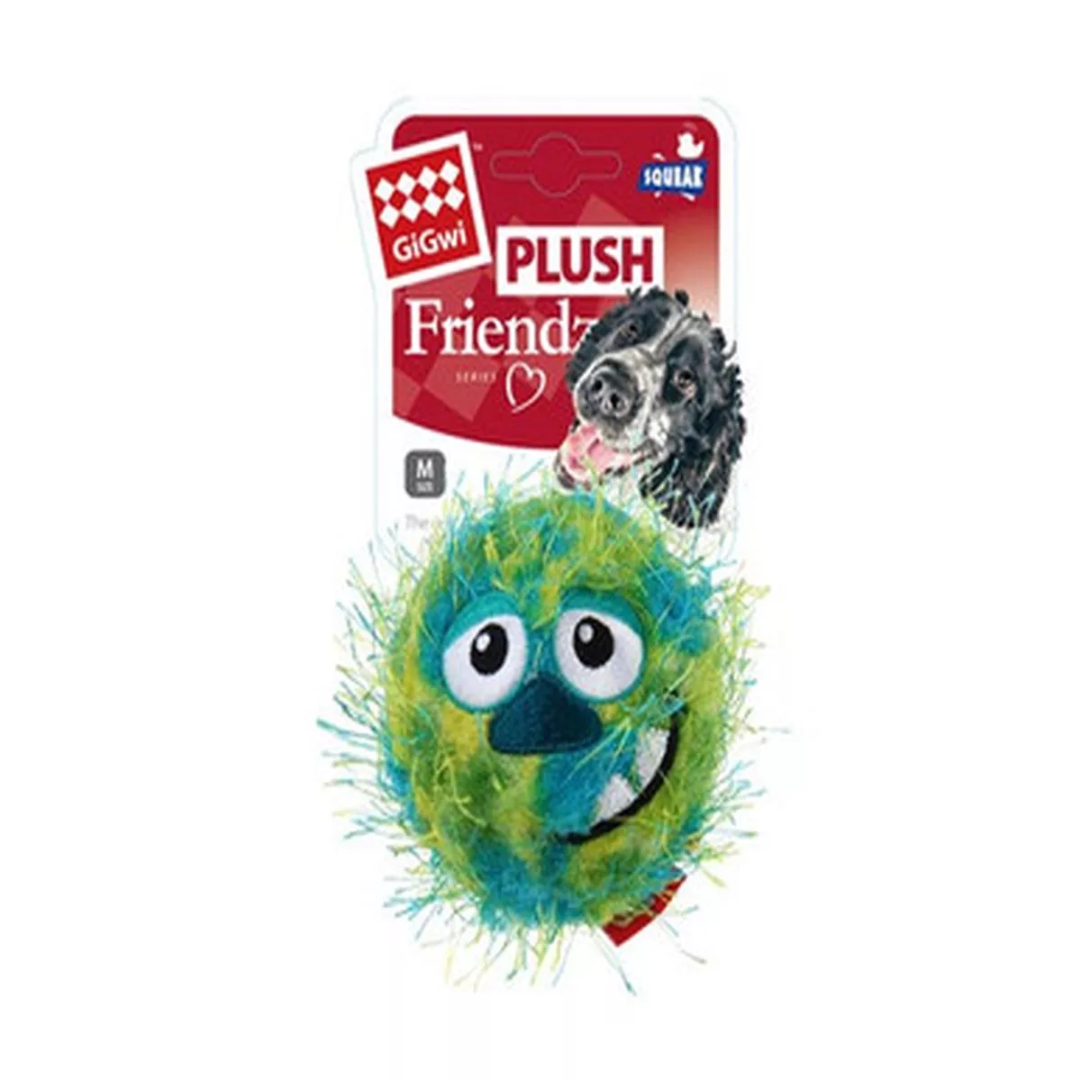 GIGwi Crazy Squeaker Ball Green
