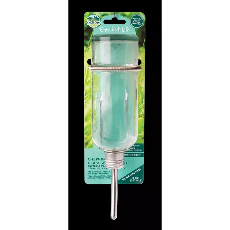 Glass Water Bottle (Chew Proof) by Oxbow