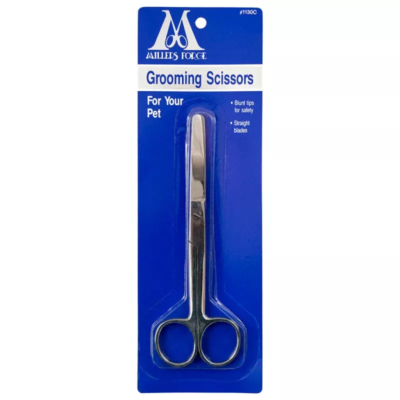 GROOMING SCISSORS STRAIGHT BLUNT TIP 5.75" MILLER FORG