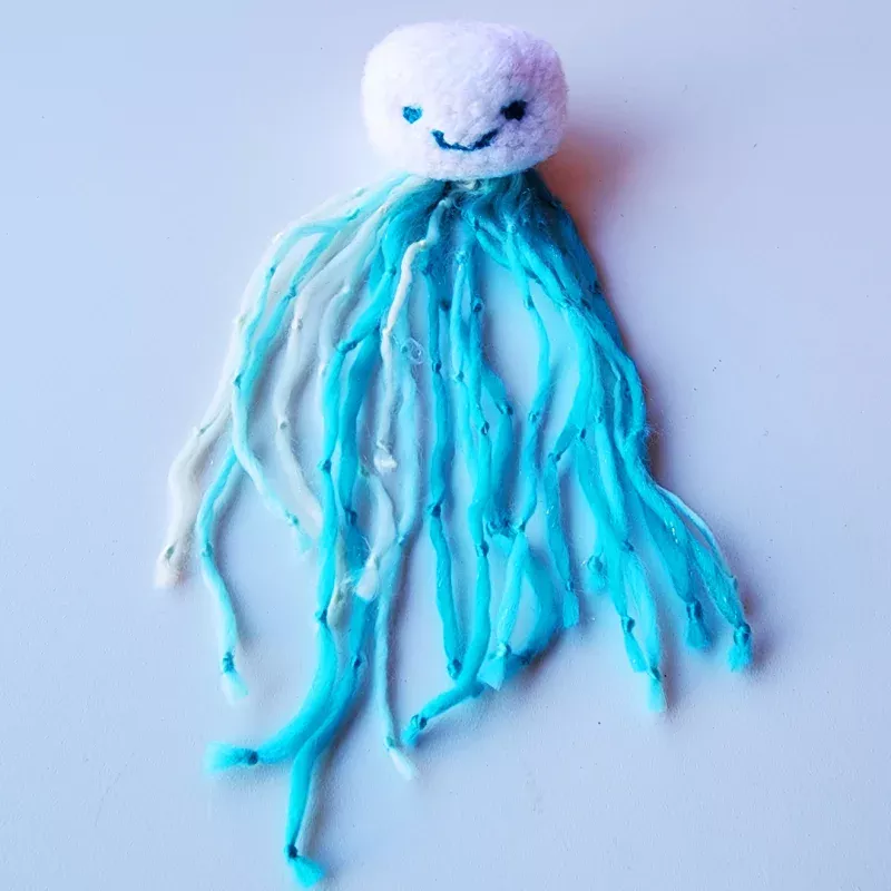 Handmade Catnip Jellyfish Cat Toy - Durable & Engaging