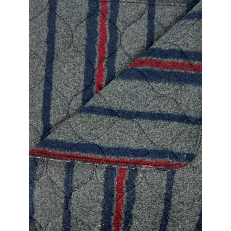 Hearth & Home Blanket 4x5 Striped/ Red back