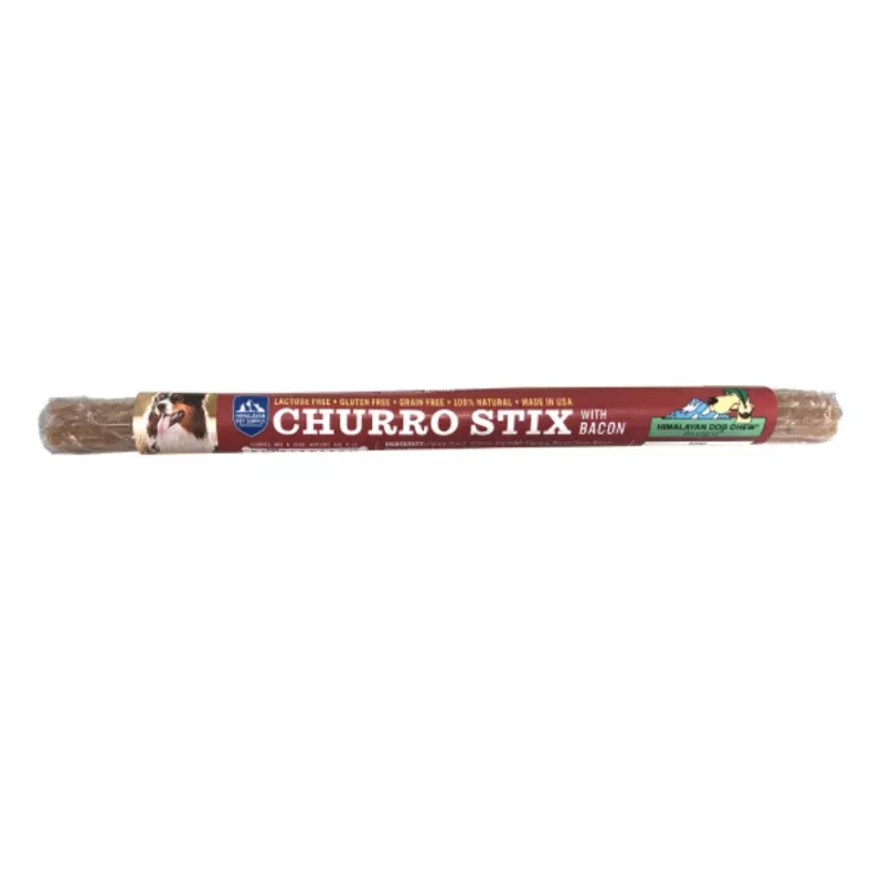 Himalayan Dog Chew Churro Bacon 10"